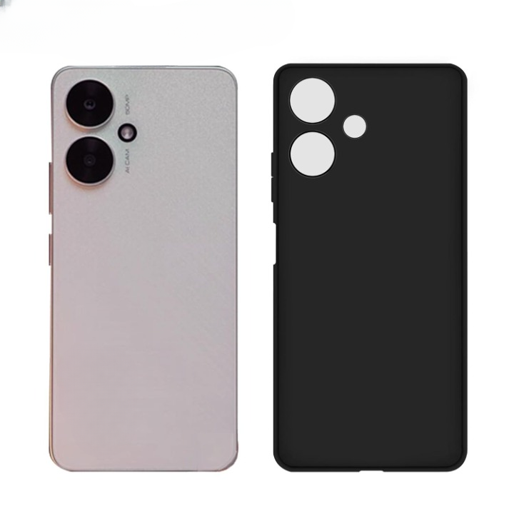 Buy CarryWrap Back Cover for Poco M6 Pro 5G (Black, Matte Finish