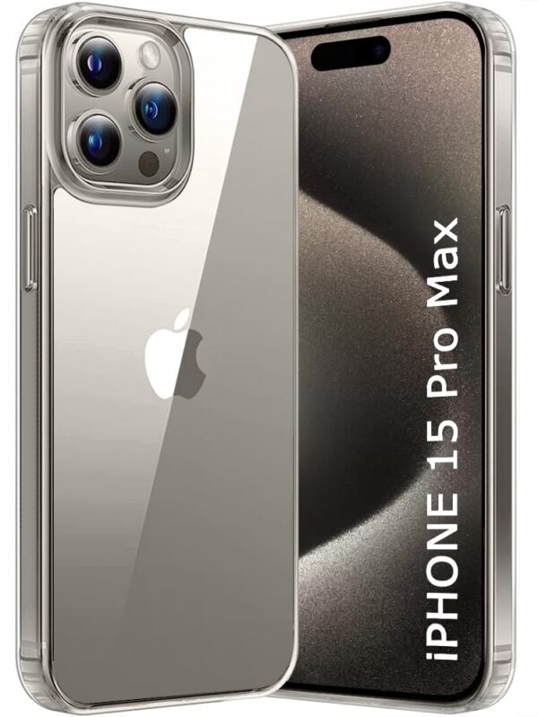 iPhone 15 Pro Max Transparent Back Cover