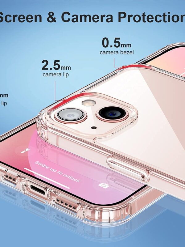 iphone 13 back cover with camera protection (Transparent) - Image 5