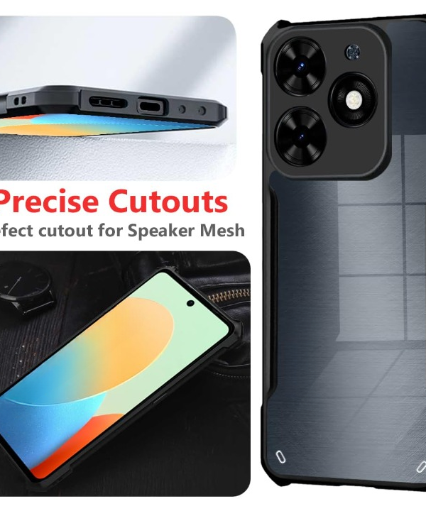 Infinix HOT 40i Back Cover Camera Protection Shockproof Bumper - Image 3